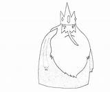 Ice King Character Coloring Pages sketch template