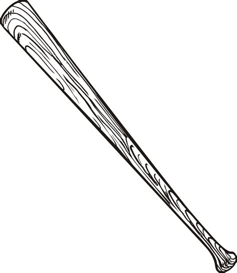 baseball bat outline clipart
