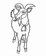 Coloring Goat Pages Herd Goats Color Ram Wild Draw Animals Cliparts Clip Head Animal Clipart Kids Cows Library Colouring Honkingdonkey sketch template