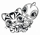 Pet Shop Coloring Pages Littlest Cat Getcolorings sketch template