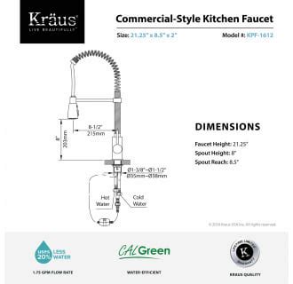 kraus kpf  chrome commercial style pre rinse kitchen faucet  swiveling spout  dual
