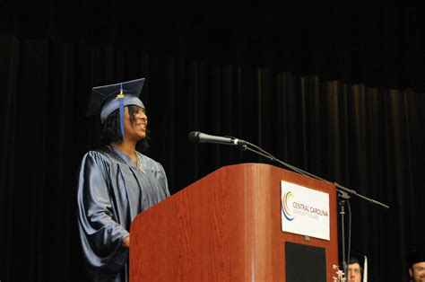 college  career readiness graduation held  central carolina community college