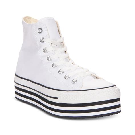 converse chuck taylor platform eva  casual sneakers  white lyst