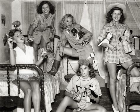 vintage 1944 photo tri delta sorority party girls texas univ smoking