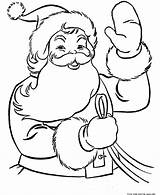 Santa Christmas Pages Claus Coloring Colouring Printable Kids sketch template