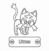 Coloring Litten Pokemon Pages Official Comments Account Pokémon Close Anime sketch template