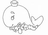 Coloring Pages Color Whale Blue Popular sketch template