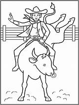 Coloring Cowboy Rodeo Pages Printable Print Kids Western Color Cowboys Wild West Drawing Cowgirl Clipart Themed Teachers Percussion So Books sketch template