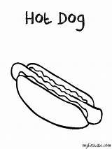 Dog Hot Coloring Hotdog Pages Cliparts Drawing Abc First Color Printable Popular Getdrawings Getcolorings Favorites Add sketch template