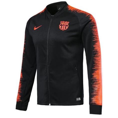 fc barcelona  anthem full zip jacket black  soccer jerseys
