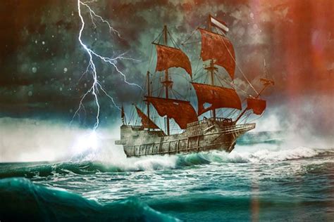 Legend Of The Flying Dutchman Ghostly Apparition Of The Ship Of
