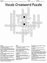 Crossword Puzzle Vocab Wordmint Created sketch template