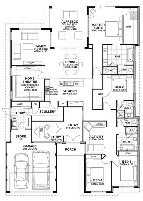 pin  andrew pa   favourite floor plans  bedroom house plans house blueprints