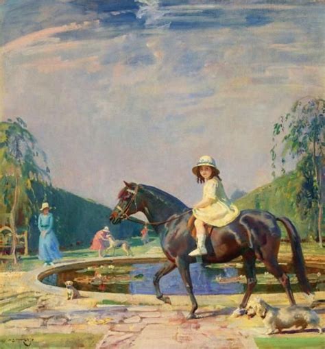 sir alfred james munnings portrait   patricia grace   pony oil
