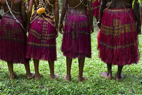 Papua New Guinea Tribal Grass Skirts Photograph By Polly Rusyn