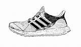 Adidas Drawing Nmd Boost Ultra Shoes Clipartmag sketch template