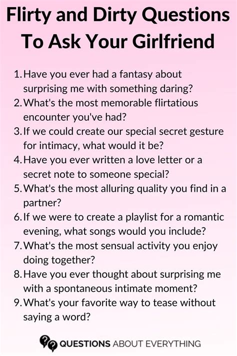 Sparking Intimacy Bold Questions To Ask Your Girlfriend In 2024