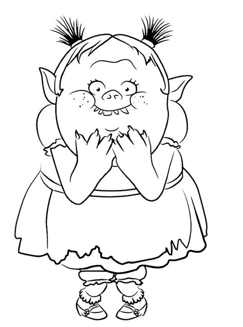 trolls  coloring pages