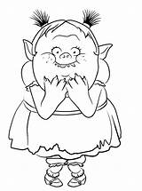 Trolls Coloring Pages Troll Clipartmag sketch template