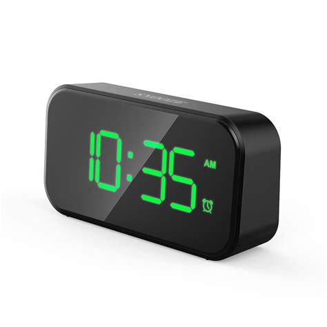 digital alarm clock  usb port  charging adjustable brightness