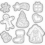 Cookies Coloring Christmas Pages Sugar Surfnetkids sketch template