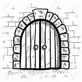 Door Castle Vector Clipart Sketch Doodle Style Drawing Arch Format Keystone Stock Secure Clip Illustrations Doors Royalty Google Search Medieval sketch template