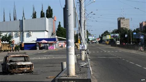 ukraine conflict air strikes hit luhansk targets bbc news