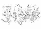 Pj Coloring Masks Pages Kids Children Print Color Funny Printable Characters Justcolor sketch template