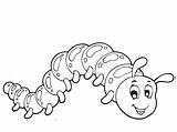 Caterpillar Coloring Pages Hungry Getcolorings sketch template