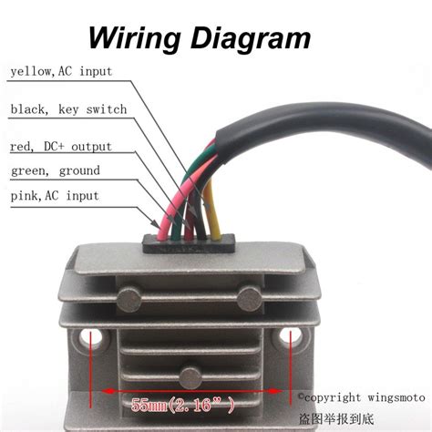pin regulator rectifier wiring diagram wiki media