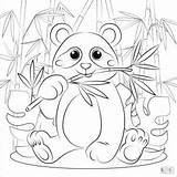 Panda Everfreecoloring sketch template