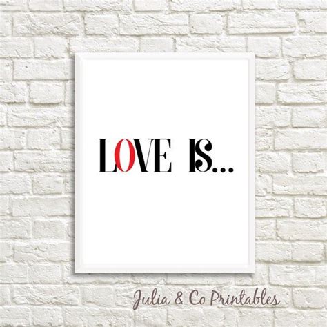 love  love print    wall art printable artwork typography