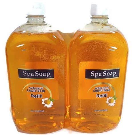 spa soap antibacterial liquid hand soap refill  bottles   fl oz