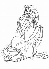 Tangled Prinzessin Rapunzel Colorir Tulamama Puteri Mewarnai Coloriage Mewarna Kertas Coloriages Kidipage Druckbare Cetak Percuma Boleh sketch template