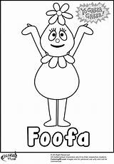 Gabba Yo Coloring Pages Foofa Drawing Printable Coloring99 Characters Paintingvalley sketch template