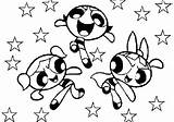 Powerpuff Girls Coloring Pages Buttercup Stars Color Getdrawings Print Getcolorings sketch template