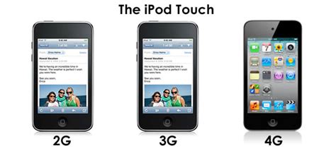 ipod touch 2g 3g and 4g specs comparison pinoytechblog
