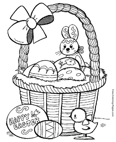 easter coloring pages fun bunny page  print