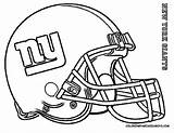 Coloring Football Pages Nfl Giants York Lions Helmet Kids sketch template