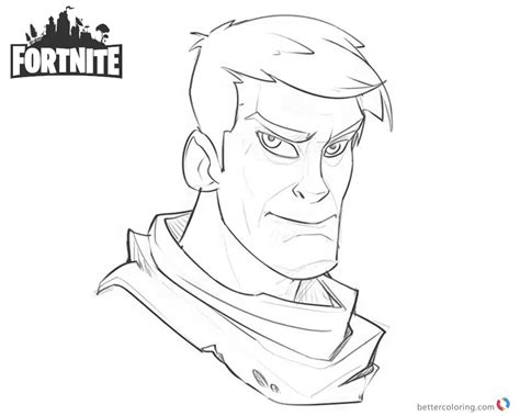 fortnite coloring pages character warmup art work  printable