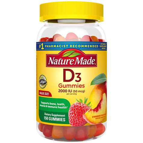 nature  vitamin   gummies vitamin   iu  mcg