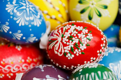 decorated easter eggs  stock photo public domain pictures