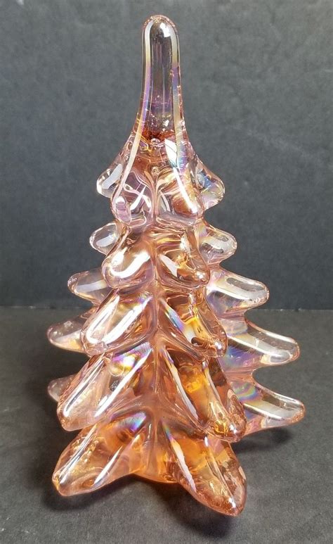 Vintage Murano Italy Art Glass Pink Christmas Tree Ebay Glass Candy
