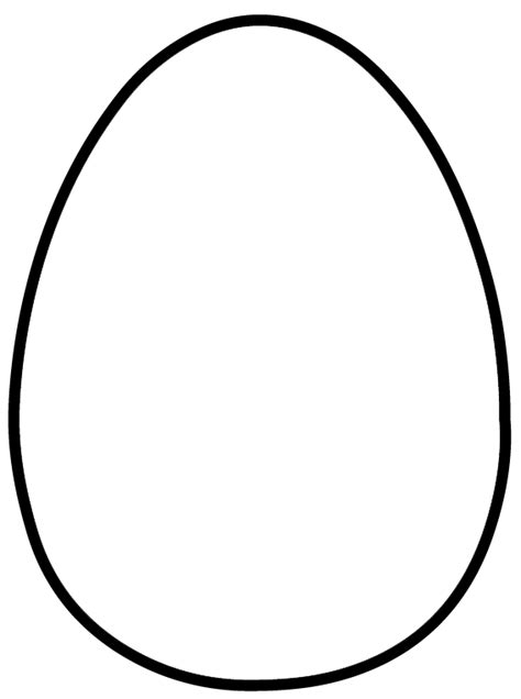 easter egg template printable clipart