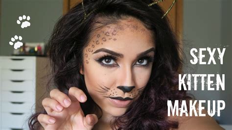 sexy kitten halloween makeup blushinggbeautyy youtube
