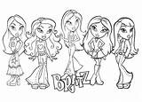 Bratz Coloring Pages Printable Kids sketch template
