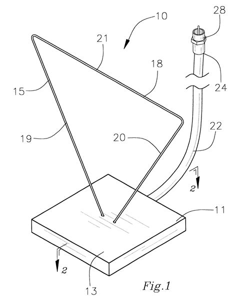patent  uhf indoor tv antenna google patents