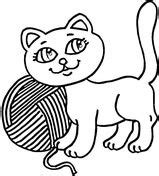 kitty  yarn coloring page coloring pages  printable coloring