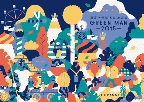 festival illust google green man festival illustration graphic
