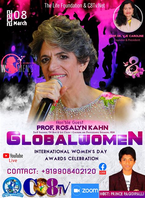 global women international womens day awards celebration rosalyn kahn